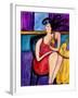 Big Diva with Designer Dog-Wyanne-Framed Giclee Print