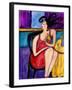 Big Diva with Designer Dog-Wyanne-Framed Giclee Print