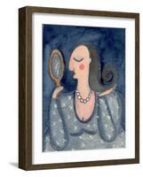 Big Diva with Mirror-Wyanne-Framed Giclee Print