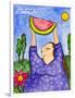 Big Diva with Watermelon-Wyanne-Framed Giclee Print