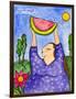 Big Diva with Watermelon-Wyanne-Framed Giclee Print