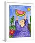 Big Diva with Watermelon-Wyanne-Framed Giclee Print