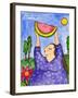 Big Diva with Watermelon-Wyanne-Framed Giclee Print