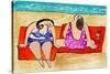 Big Divas Lounging on the Beach-Wyanne-Stretched Canvas