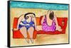 Big Divas Lounging on the Beach-Wyanne-Framed Stretched Canvas