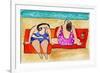 Big Divas Lounging on the Beach-Wyanne-Framed Giclee Print