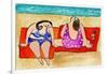 Big Divas Lounging on the Beach-Wyanne-Framed Giclee Print