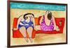 Big Divas Lounging on the Beach-Wyanne-Framed Giclee Print