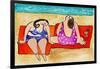 Big Divas Lounging on the Beach-Wyanne-Framed Giclee Print