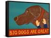 Big Dogs Are Great Choc-Stephen Huneck-Framed Stretched Canvas