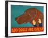 Big Dogs Are Great Choc-Stephen Huneck-Framed Giclee Print