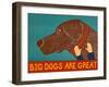 Big Dogs Are Great Choc-Stephen Huneck-Framed Giclee Print