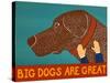 Big Dogs Are Great Choc-Stephen Huneck-Stretched Canvas