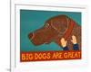 Big Dogs Are Great Choc-Stephen Huneck-Framed Giclee Print