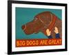 Big Dogs Are Great Choc-Stephen Huneck-Framed Giclee Print