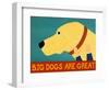 Big Dogs Are Great Yellow-Stephen Huneck-Framed Giclee Print