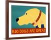 Big Dogs Are Great Yellow-Stephen Huneck-Framed Giclee Print