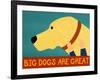 Big Dogs Are Great Yellow-Stephen Huneck-Framed Giclee Print