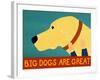 Big Dogs Are Great Yellow-Stephen Huneck-Framed Giclee Print