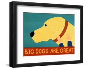 Big Dogs Are Great Yellow-Stephen Huneck-Framed Premium Giclee Print