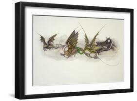 Big Dragons Eat Little Dragons, 1979-Wayne Anderson-Framed Premium Giclee Print