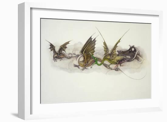 Big Dragons Eat Little Dragons, 1979-Wayne Anderson-Framed Premium Giclee Print
