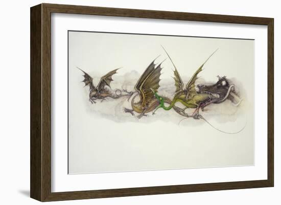 Big Dragons Eat Little Dragons, 1979-Wayne Anderson-Framed Giclee Print