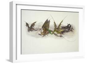 Big Dragons Eat Little Dragons, 1979-Wayne Anderson-Framed Giclee Print