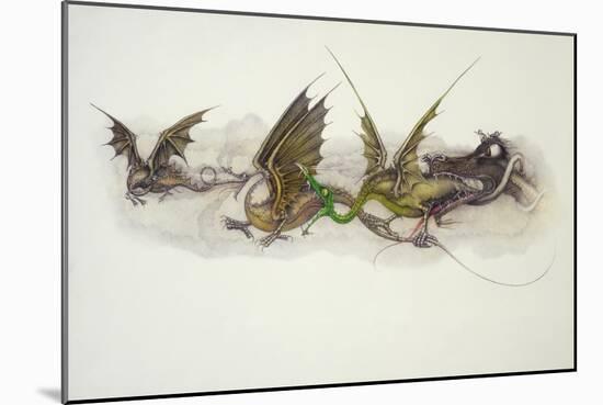 Big Dragons Eat Little Dragons, 1979-Wayne Anderson-Mounted Giclee Print
