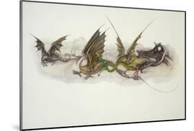 Big Dragons Eat Little Dragons, 1979-Wayne Anderson-Mounted Giclee Print