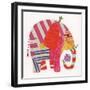 Big Elephant,Little Mouse, 2014,collage-Sarah Battle-Framed Giclee Print