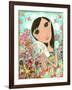 Big Eyed Bunny Girl-Wyanne-Framed Giclee Print