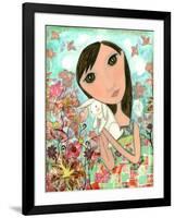 Big Eyed Bunny Girl-Wyanne-Framed Giclee Print