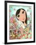 Big Eyed Bunny Girl-Wyanne-Framed Giclee Print