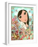 Big Eyed Bunny Girl-Wyanne-Framed Giclee Print