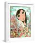 Big Eyed Bunny Girl-Wyanne-Framed Giclee Print