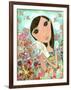 Big Eyed Bunny Girl-Wyanne-Framed Giclee Print