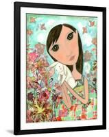 Big Eyed Bunny Girl-Wyanne-Framed Giclee Print