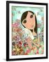 Big Eyed Bunny Girl-Wyanne-Framed Giclee Print