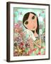 Big Eyed Bunny Girl-Wyanne-Framed Giclee Print