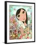 Big Eyed Bunny Girl-Wyanne-Framed Giclee Print