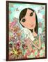 Big Eyed Bunny Girl-Wyanne-Framed Premium Giclee Print