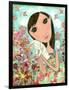 Big Eyed Bunny Girl-Wyanne-Framed Premium Giclee Print