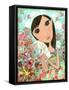 Big Eyed Bunny Girl-Wyanne-Framed Stretched Canvas