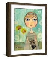 Big Eyed Girl 4 Keeps-Wyanne-Framed Giclee Print