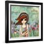 Big Eyed Girl Bad Kitty-Wyanne-Framed Giclee Print