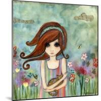 Big Eyed Girl Bad Kitty-Wyanne-Mounted Giclee Print