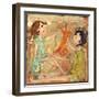 Big Eyed Girl Best Friends-Wyanne-Framed Giclee Print