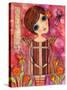 Big Eyed Girl Blossom Fairy-Wyanne-Stretched Canvas