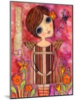 Big Eyed Girl Blossom Fairy-Wyanne-Mounted Giclee Print